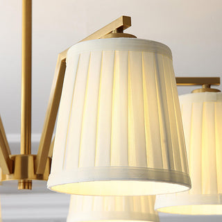 Celeste Ribbed Brass Chandelier