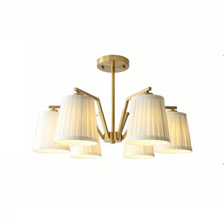 Celeste Ribbed Brass Chandelier