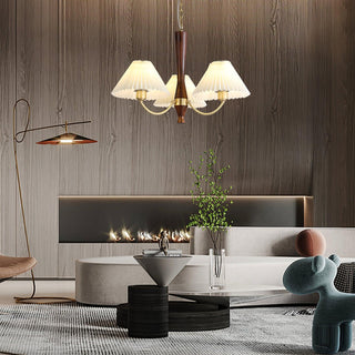 Polina Vintage Fabric Chandelier