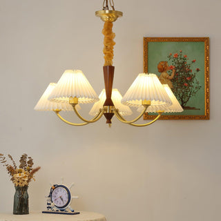 Polina Vintage Fabric Chandelier