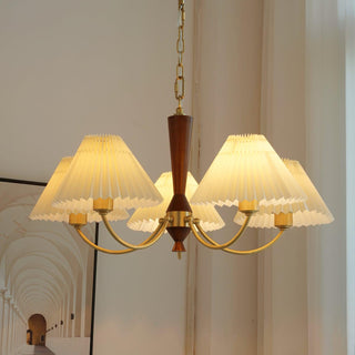 Polina Vintage Fabric Chandelier