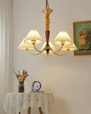 Polina Vintage Fabric Chandelier
