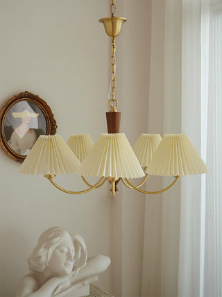 Polina Vintage Fabric Chandelier