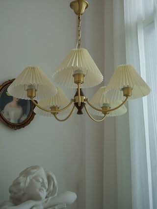 Polina Vintage Fabric Chandelier