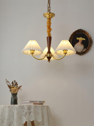 Polina Vintage Fabric Chandelier