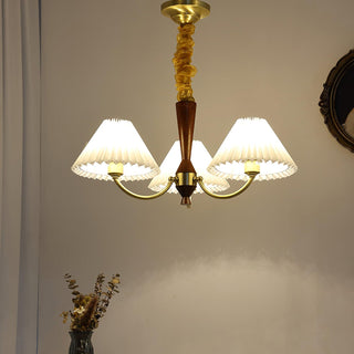 Polina Vintage Fabric Chandelier