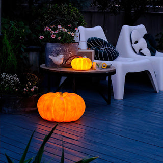 Portable Natural Resin Pumpkin Table Light