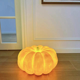 Portable Natural Resin Pumpkin Table Light