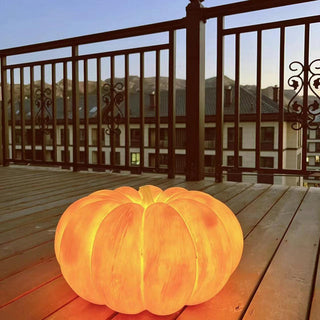Portable Natural Resin Pumpkin Table Light