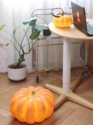 Portable Natural Resin Pumpkin Table Light