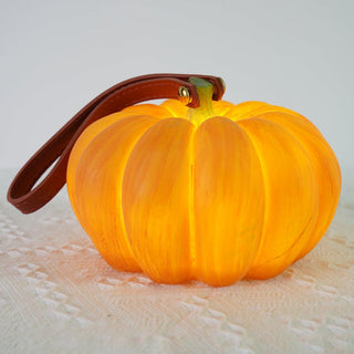 Portable Natural Resin Pumpkin Table Light