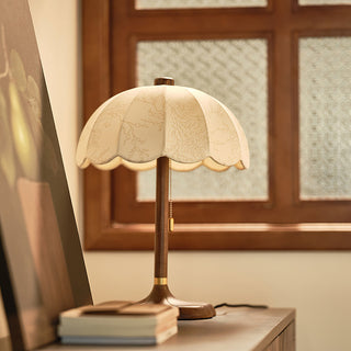 Prague Vintage Wood Table Lamp