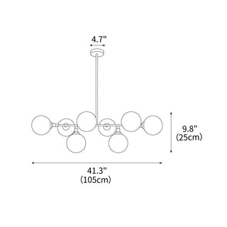 Primas Modern Glass Chandelier