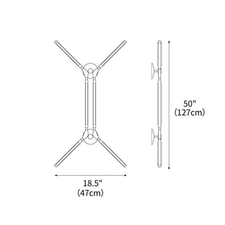 Neo Futuristic Metal Wall Lamp
