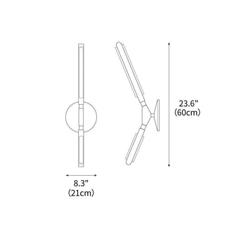 Neo Futuristic Metal Wall Lamp