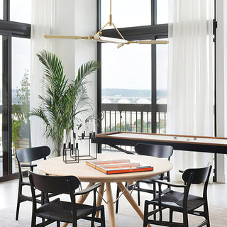 Neo Futuristic Metal Chandelier
