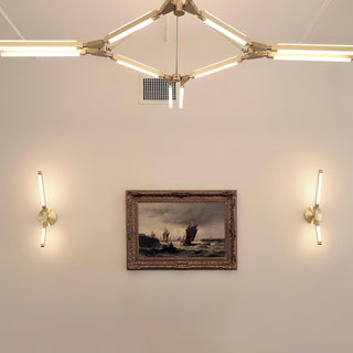 Neo Futuristic Metal Chandelier