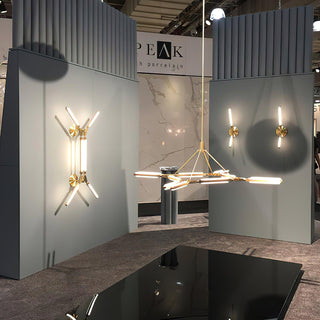 Neo Futuristic Metal Chandelier