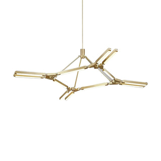 Neo Futuristic Metal Chandelier