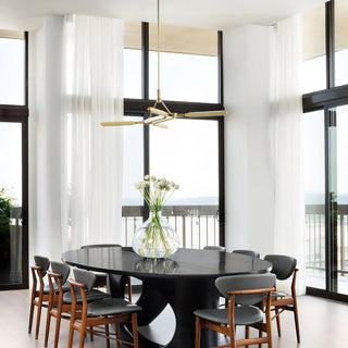 Neo Futuristic Metal Chandelier