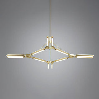 Neo Futuristic Metal Chandelier