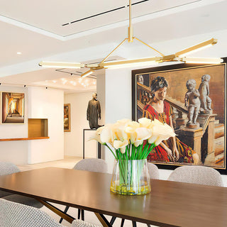 Neo Futuristic Metal Chandelier