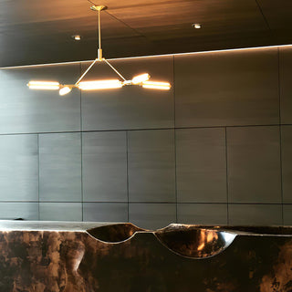 Neo Futuristic Metal Chandelier