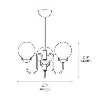Carisa Industrial Metal Chandelier