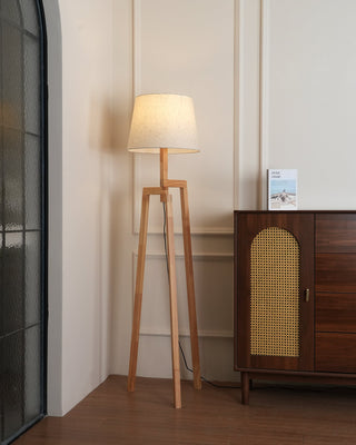 Puccio Tripod Minimalist Wood Floor Light
