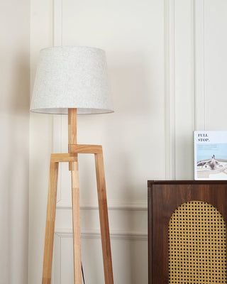 Puccio Tripod Minimalist Wood Floor Light