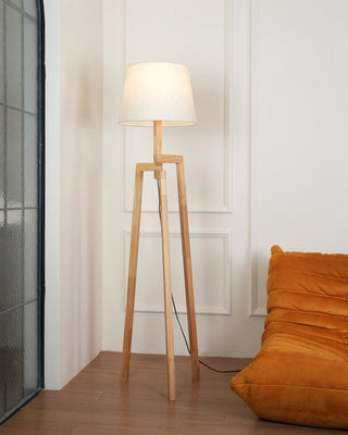 Puccio Tripod Minimalist Wood Floor Light