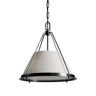 Cora Classic Brass Fabric Pendant Light