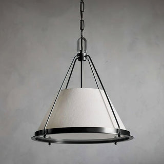 Cora Classic Brass Fabric Pendant Light