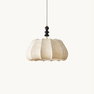 Pumpkin Stacked Wood Pendant Light