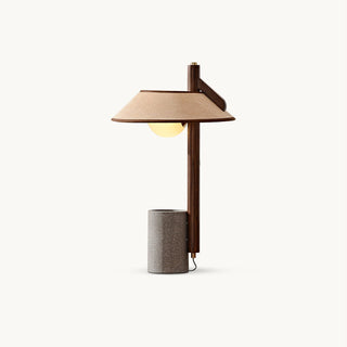 Puro Modern Cement Wood Table Lamp
