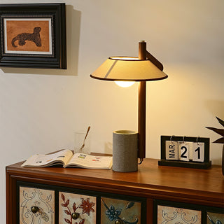 Puro Modern Cement Wood Table Lamp