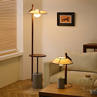 Puro Modern Cement Wood Table Lamp
