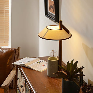 Puro Modern Cement Wood Table Lamp