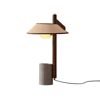 Puro Modern Cement Wood Table Lamp