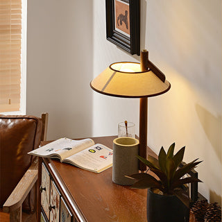 Puro Modern Cement Wood Table Lamp