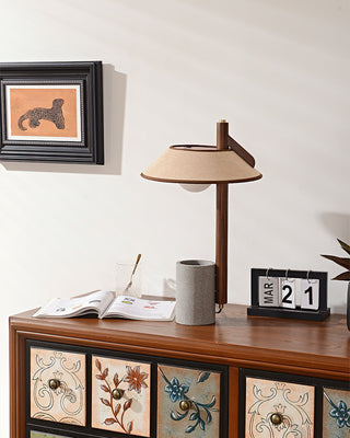 Puro Modern Cement Wood Table Lamp