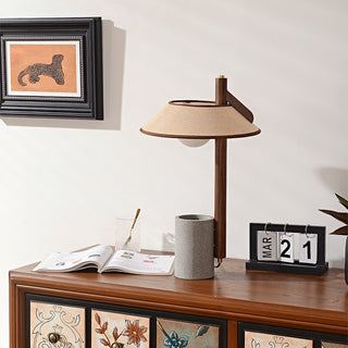 Puro Modern Cement Wood Table Lamp