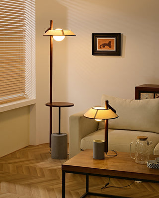 Puro Modern Cement Wood Table Lamp