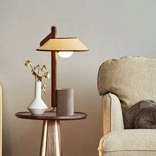 Puro Modern Cement Wood Table Lamp