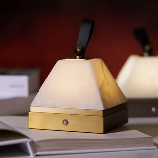 Zara Art Deco Alabaster Table Lamp