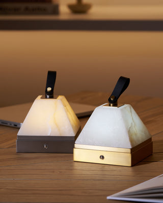 Zara Art Deco Alabaster Table Lamp