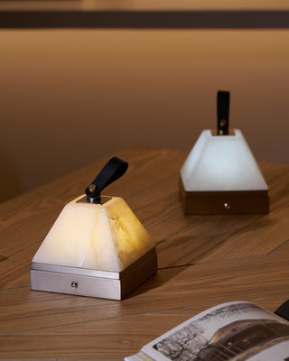 Zara Art Deco Alabaster Table Lamp