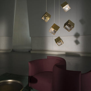 Square Cascading Cube Cluster Pendant Light
