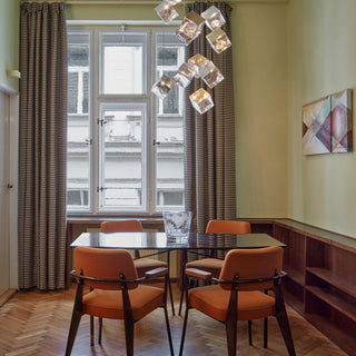 Square Cascading Cube Cluster Pendant Light
