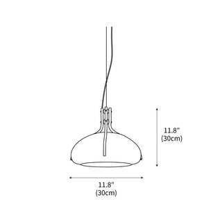 Quadrifoglio Natural Glass Pendant Light